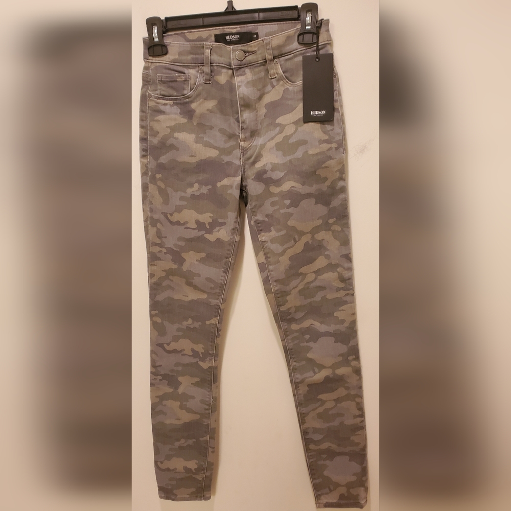 Hudson Jeans Women Size 25 High Rise Skinny Ankle Camouflage New